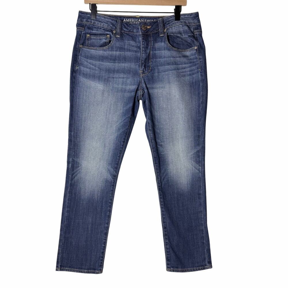 American Eagle Skinny Jeans Mid-Rise Stretch Denim Women's size 12
